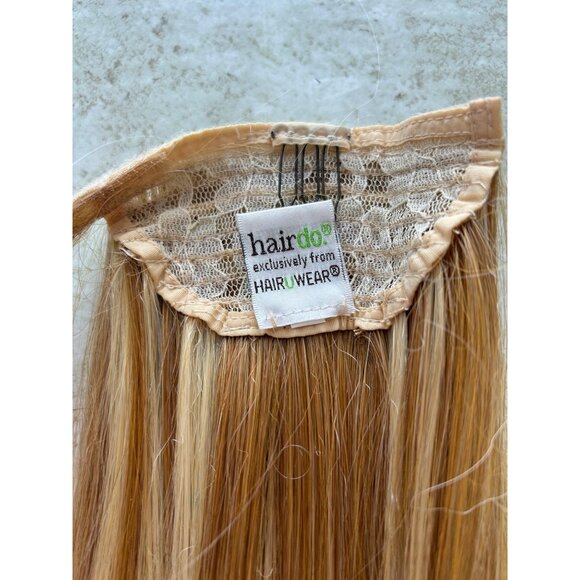 Hairdo Heat-Friendly Synthetic Hair Extension 18" Long Blonde  Clip-In Piece - Picture 4 of 12